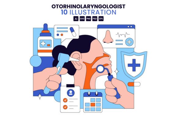 10 Otorhinolaryngologist Illustration