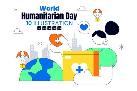 10 World Humanitarian Day Illustration
